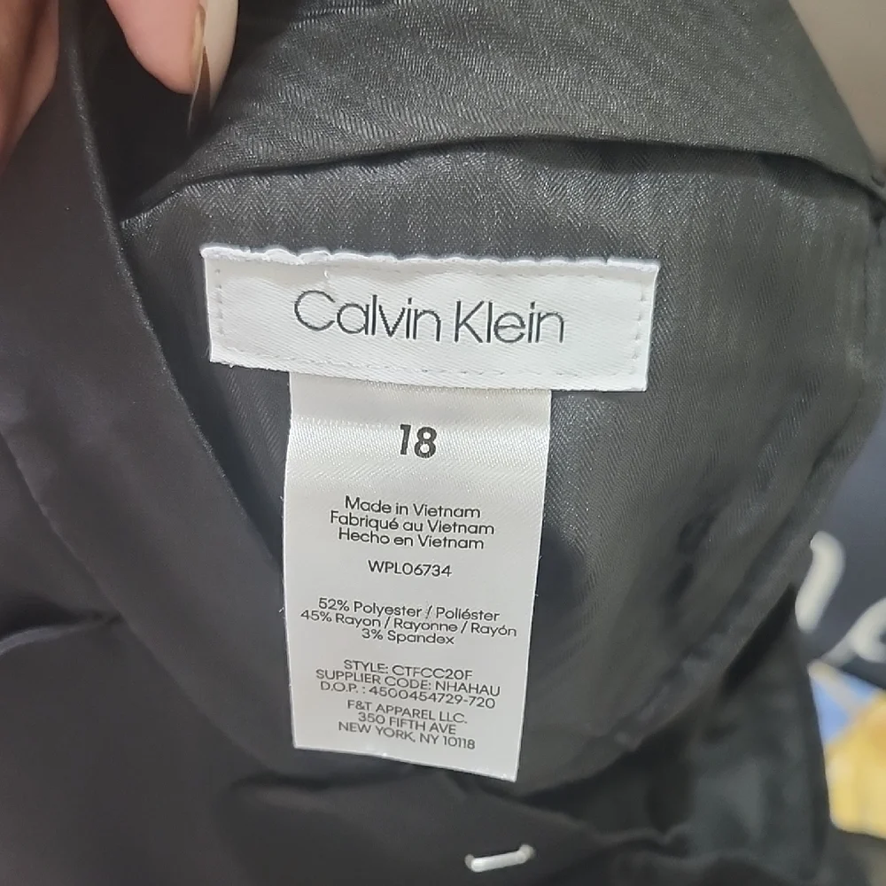 Calvin Klein Black Dress Pants Slim Fit